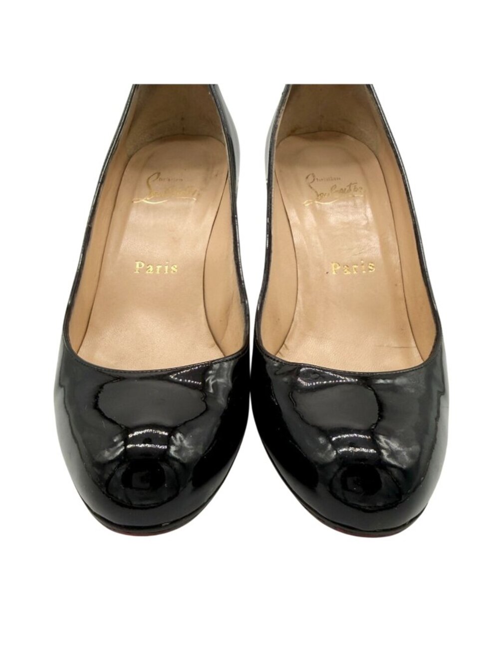 Christian Louboutin Simple Pump 70 Black Patent Leather Pumps - Size 37 - Picture 4 of 10